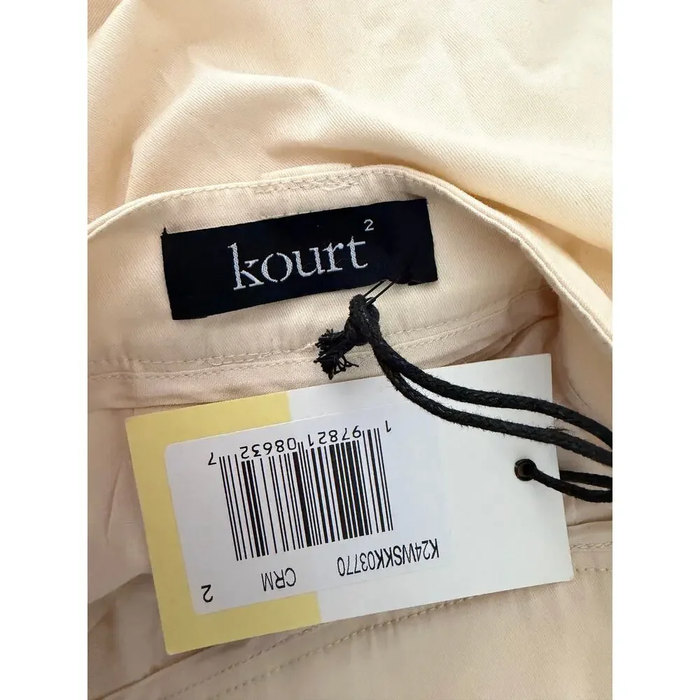 New $122 Kourt ecru skirt skort pleated size 2 - Picture 5 of 5